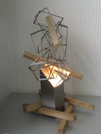 Waste lamp rvs design lamp van restanten - Joeniq design