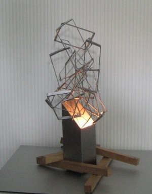 Waste lamp design eiken rvs - Joeniq