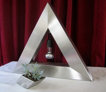 Les triangles design lamp rvs - Joeniq