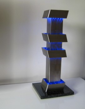 Design lamp roestvast staal met rgb led verlichting - Joeniq design